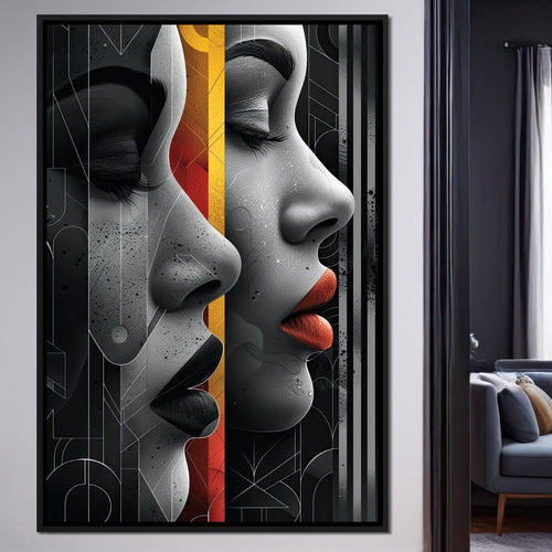 Silhouette Secrets Unveiled Canvas Wall Art