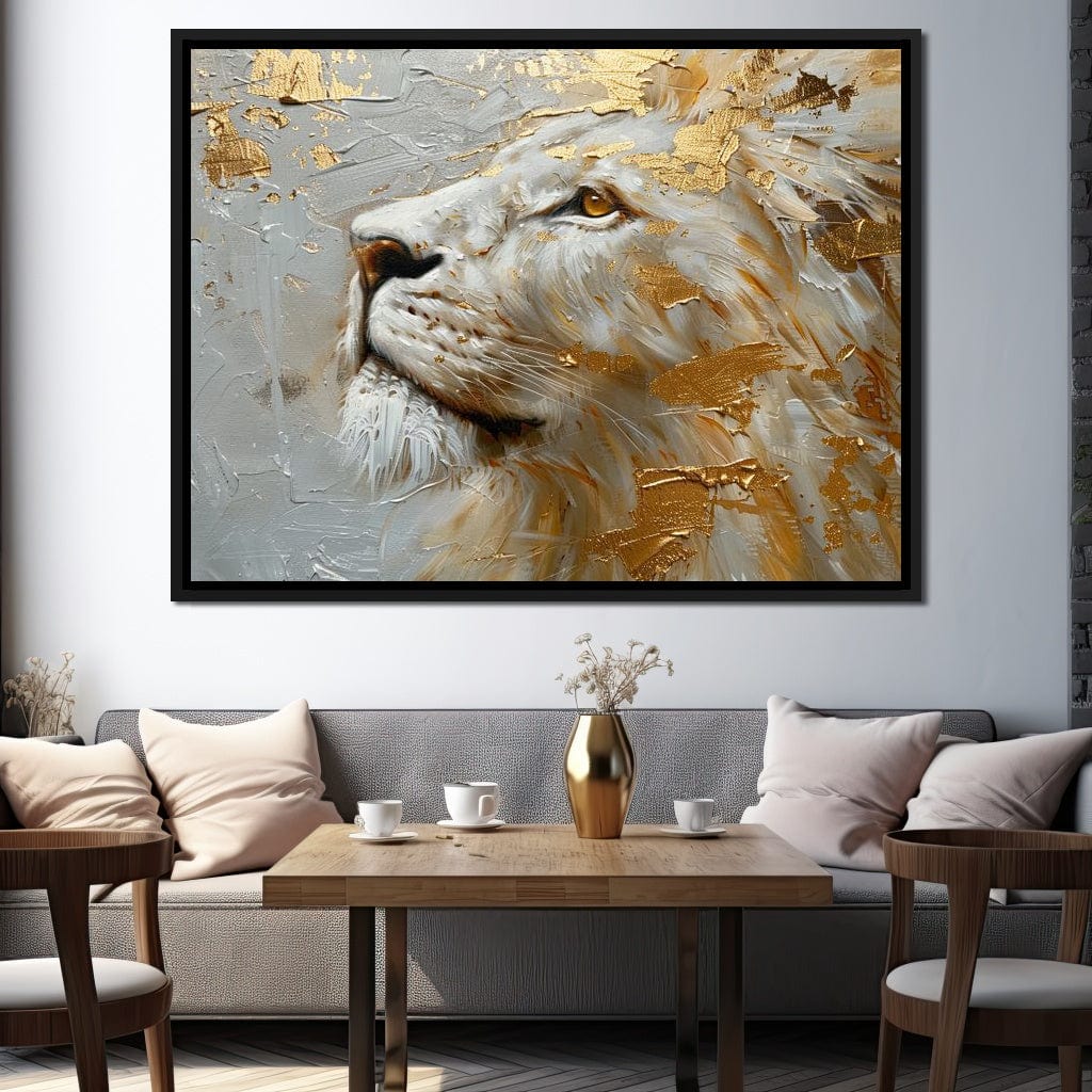 Golden Sovereign Stare Canvas Wall Art