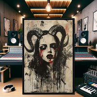Dark Majesty Unveiled Canvas Wall Art