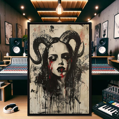 Dark Majesty Unveiled Canvas Wall Art