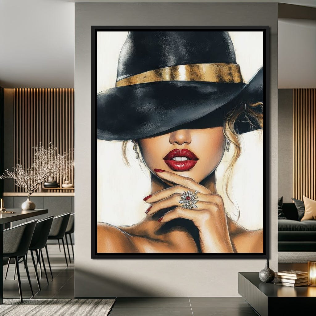 Midnight Allure Elegance Canvas Wall Art