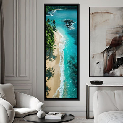 Tropical Serenity Beach Canvas Wall Art