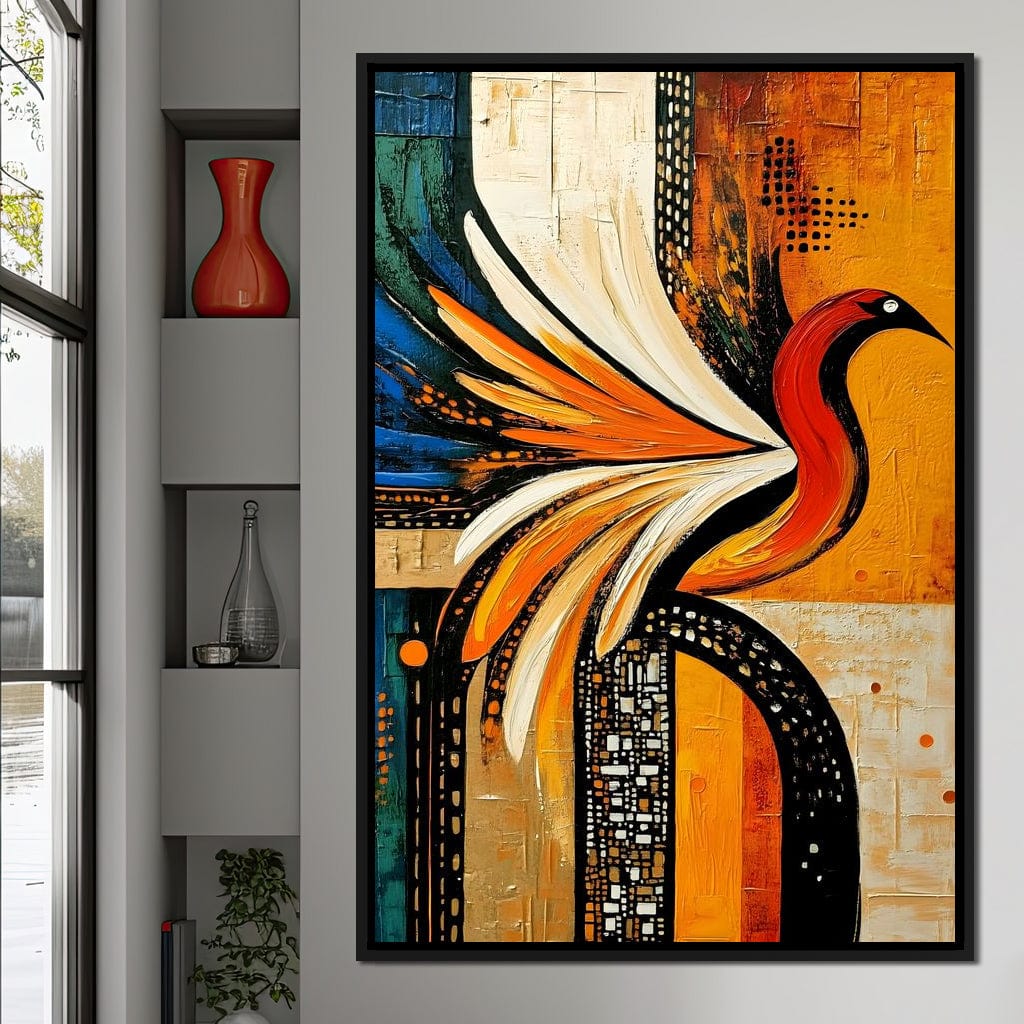 Vivid Phoenix Harmony Flight Canvas Wall Art