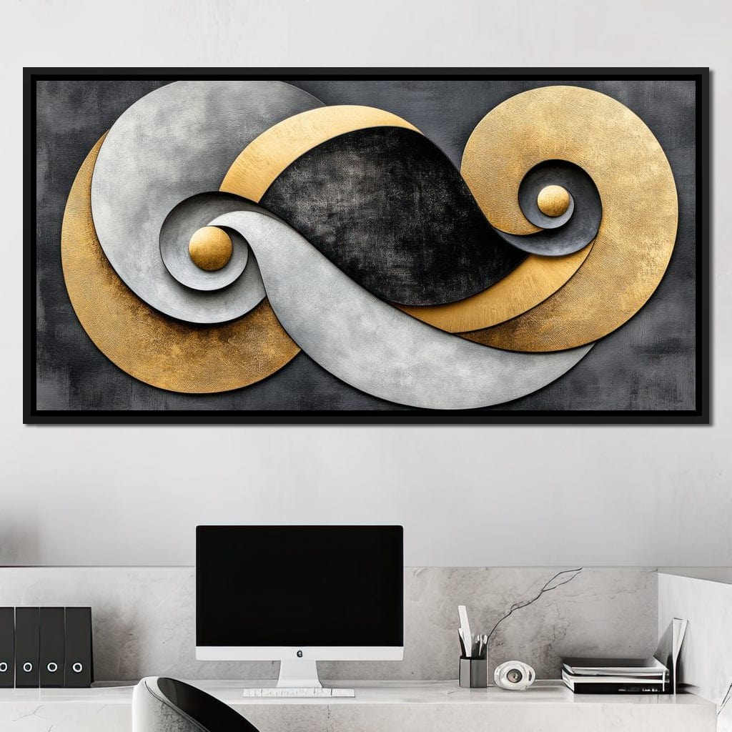 Interwoven Elements Canvas Wall Art