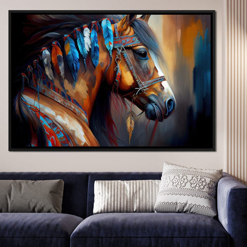 Cherokee Horse Canvas Wall Art