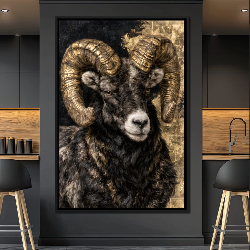 Guardian of the Gilded Peak Canvas Wall Art