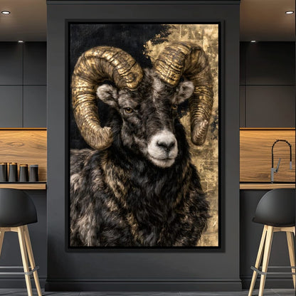 Guardian of the Gilded Peak Canvas Wall Art