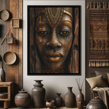 Ancient Golden Wisdom Canvas Wall Art