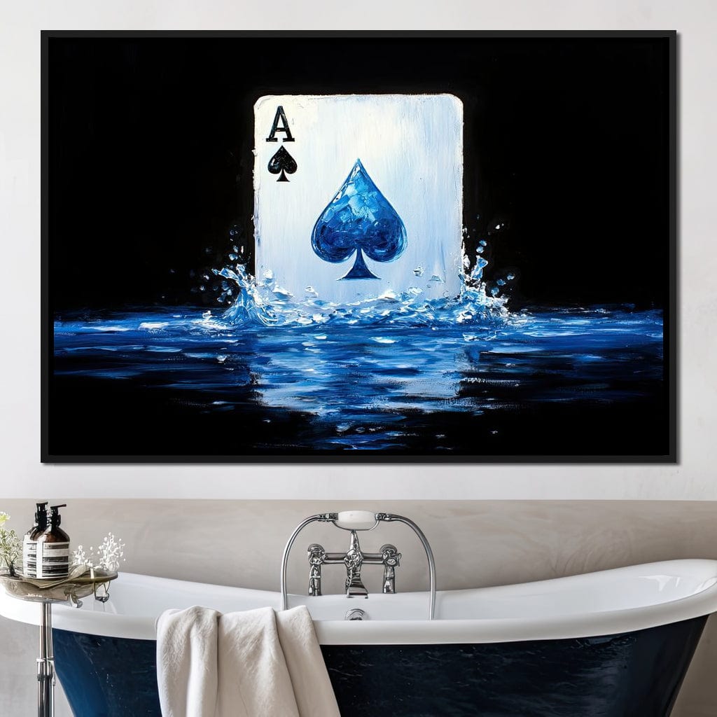 Ace of Spades Waterfall Canvas Wall Art