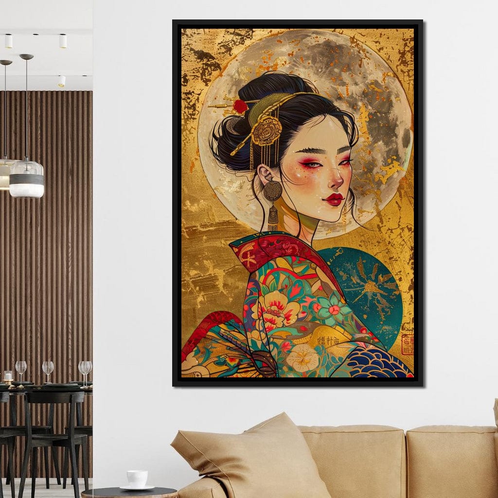 Celestial Empress Radiance Canvas Wall Art