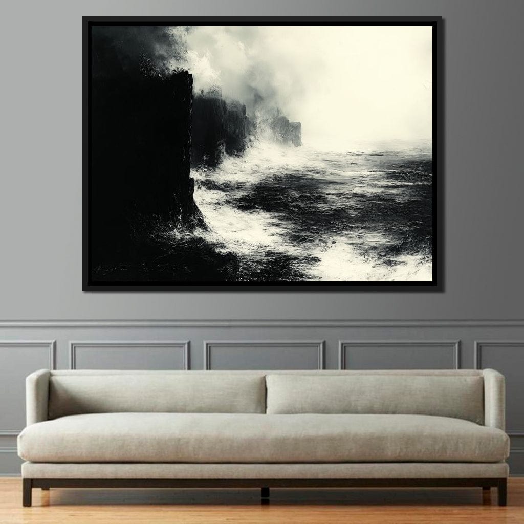 Black Shores Canvas Wall Art