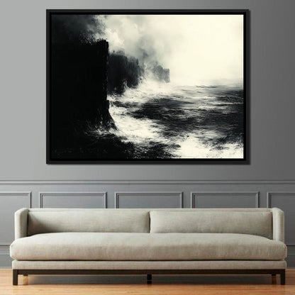 Black Shores Canvas Wall Art