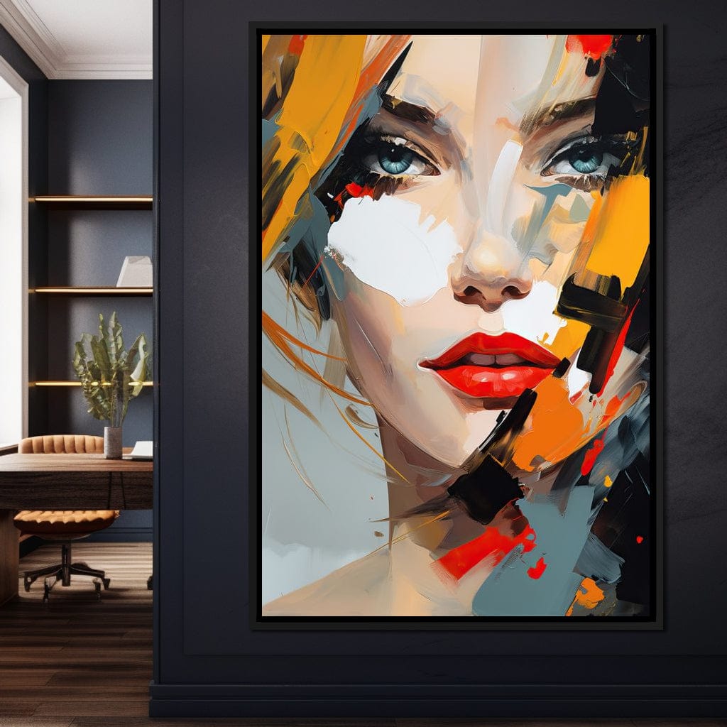 Expressive Contemplation Vivid Notions Canvas Wall Art