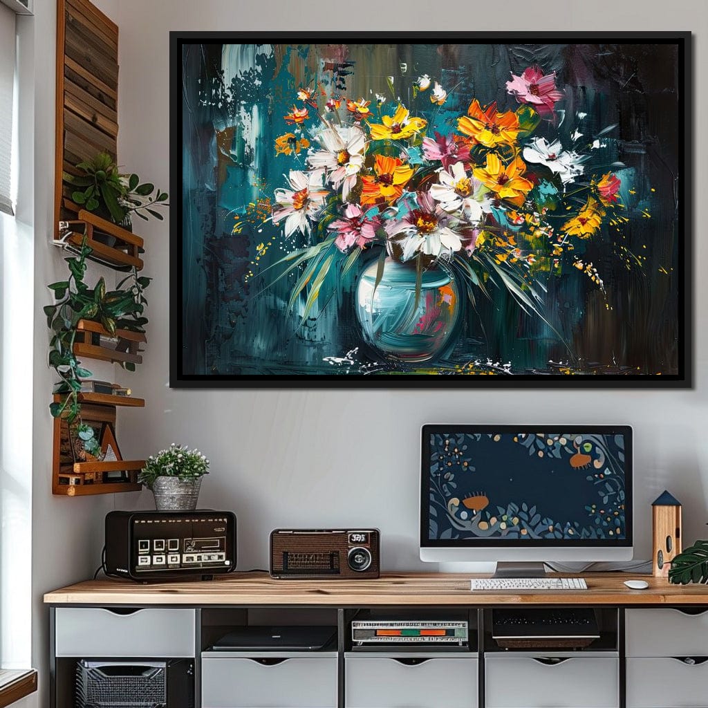 Bouquet of Wild Vibrance Canvas Wall Art