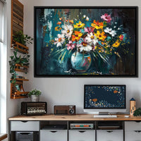 Bouquet of Wild Vibrance Canvas Wall Art