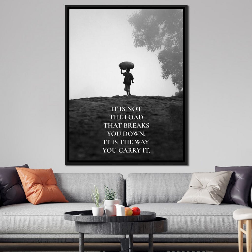 Carry The Load Wisely Canvas Wall Art