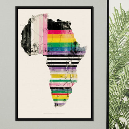 Vibrant Rhythms Across A Changing Continent Canvas Wall Art