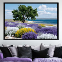 Coastal Meadow Lavender Tree Canvas Wall Art