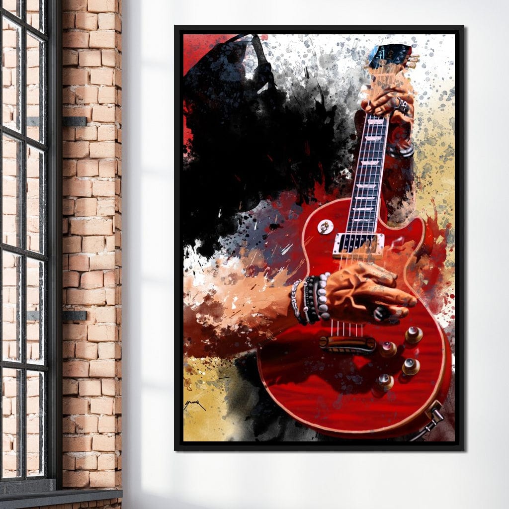 Slasher Electric Guitar Canvas Wall Art