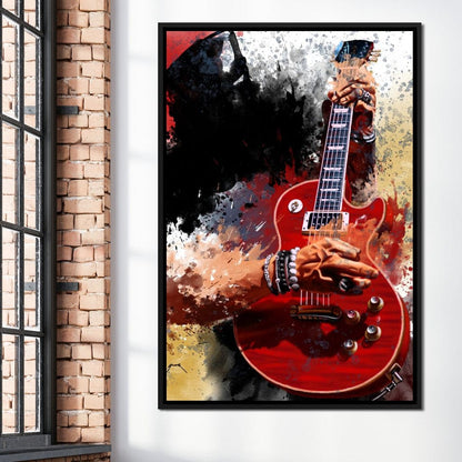 Slasher Electric Guitar Canvas Wall Art