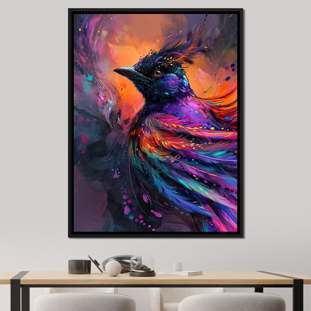 Vibrant Feathered Dreams Canvas Wall Art