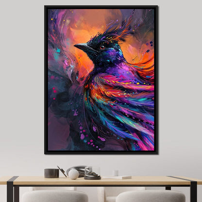 Vibrant Feathered Dreams Canvas Wall Art