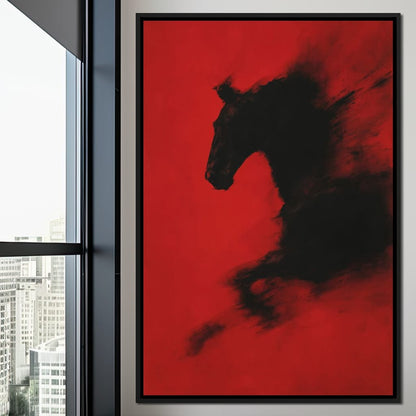 Unbound Spirit Rushing Through Darkness Canvas Wall Art