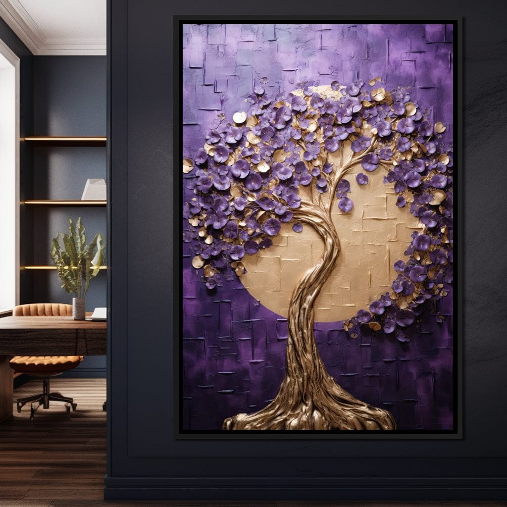 Golden Twilight in Nature Embrace Canvas Wall Art