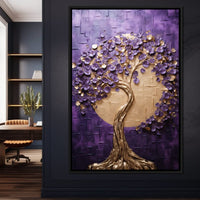 Golden Twilight in Nature Embrace Canvas Wall Art