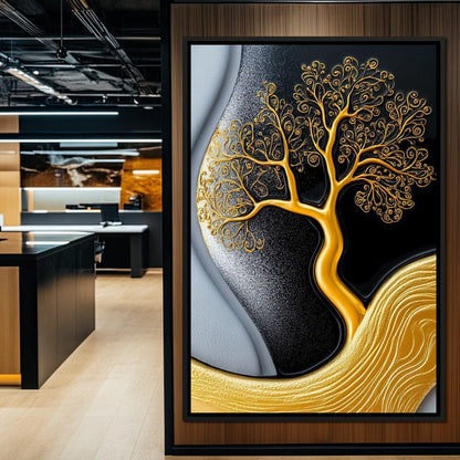 The Gilded Roots Canvas Wall Art