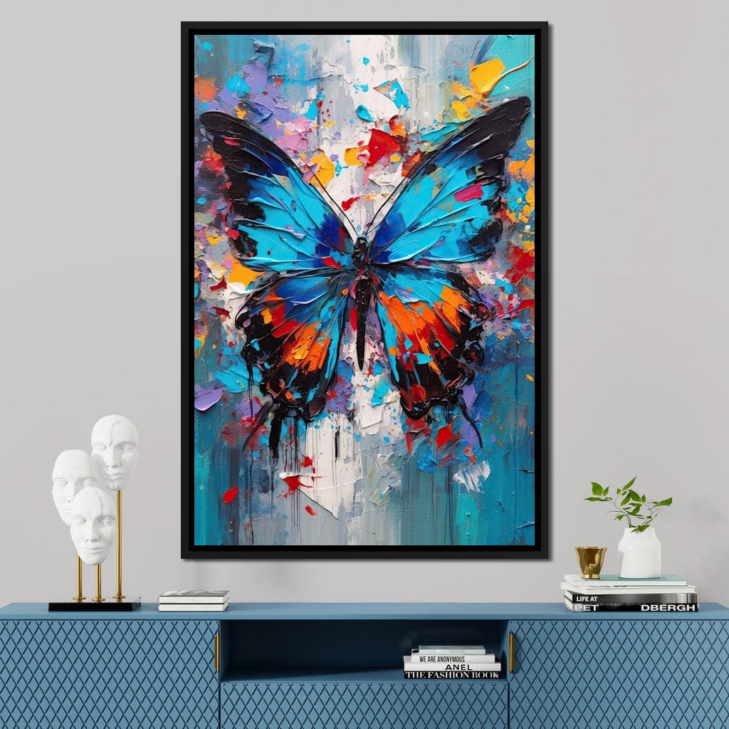 Colorburst Butterflies Canvas Wall Art