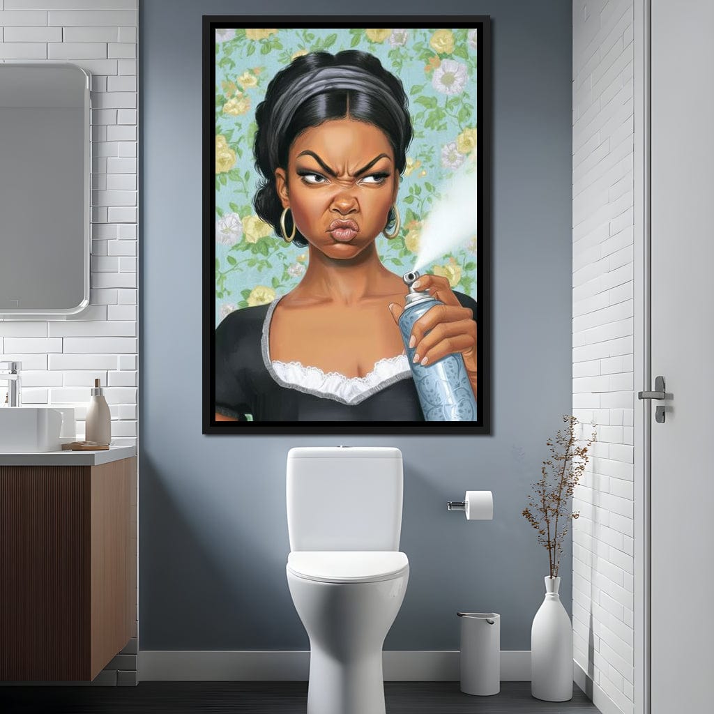 Bathroom Spray Canvas Wall Art
