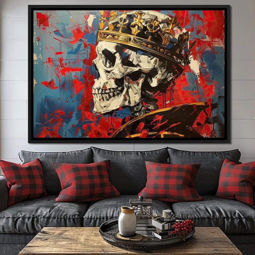 Revelation of Regal Skeletons Canvas Wall Art