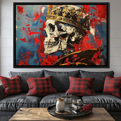 Revelation of Regal Skeletons Canvas Wall Art