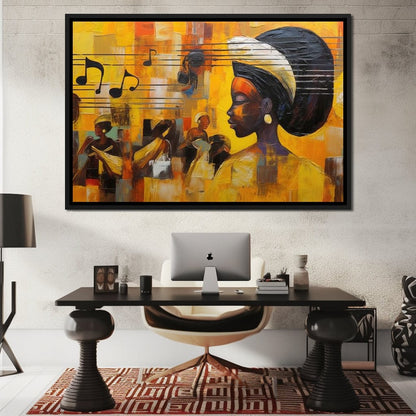 African Sounds 04 Canvas Wall Art