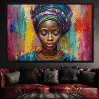 Vibrant Dreams of Africa Canvas Wall Art