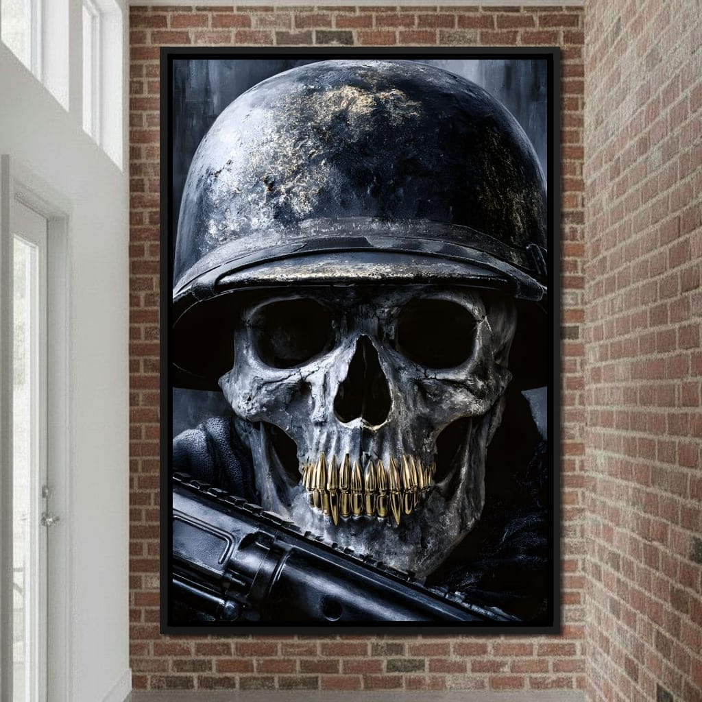 Final Soldier Resting Place Canvas Wall Art