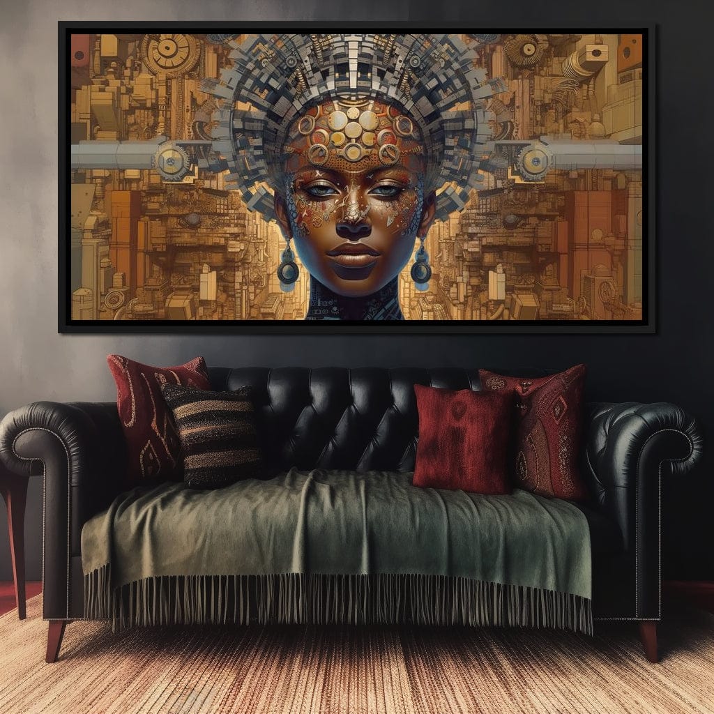 African Portrait Jama Canvas Wall Art