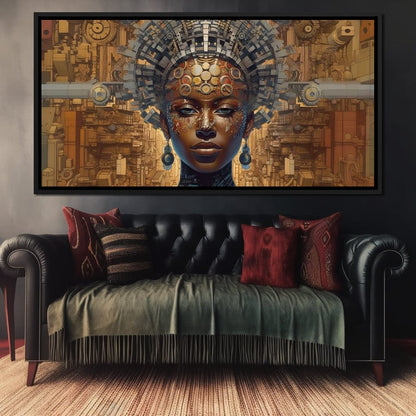 African Portrait Jama Canvas Wall Art