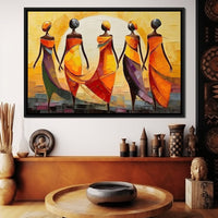 African Sunset Canvas Wall Art