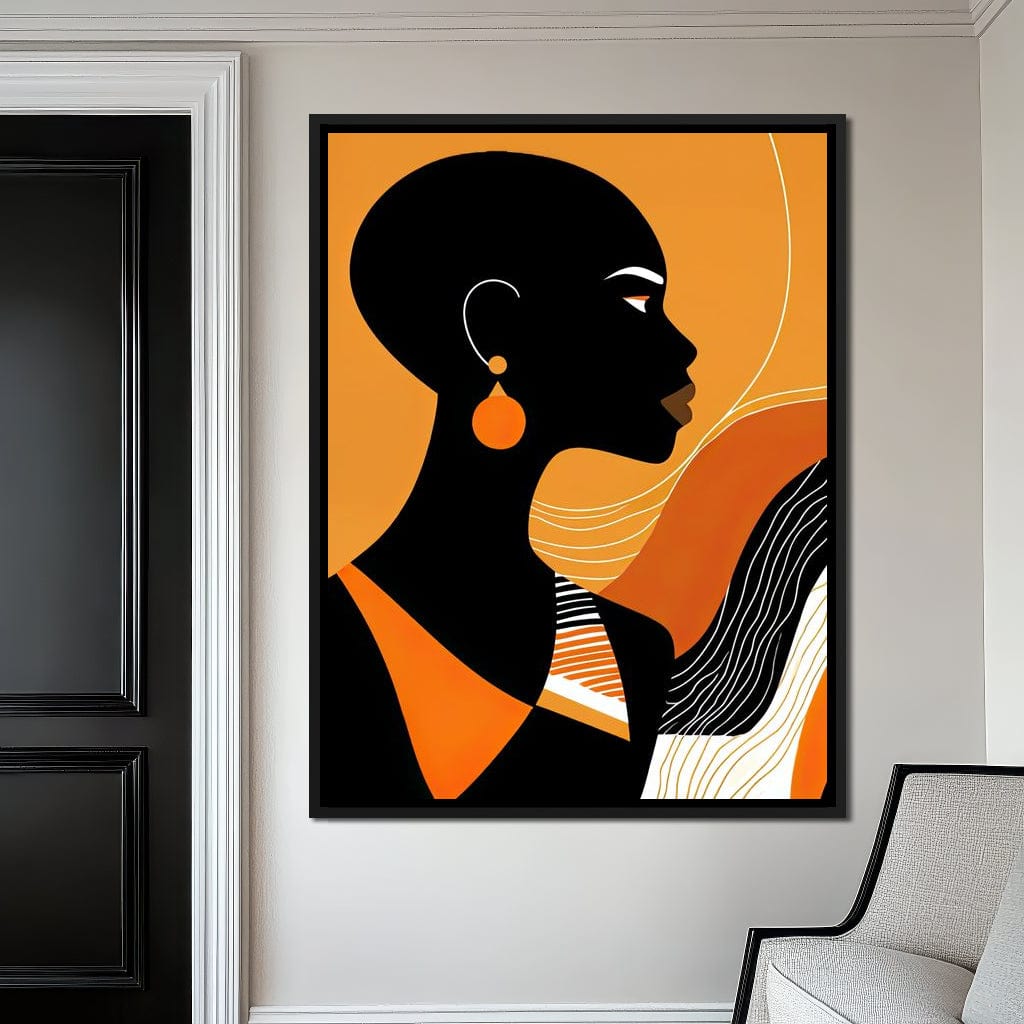 Bold in Amber Canvas Wall Art