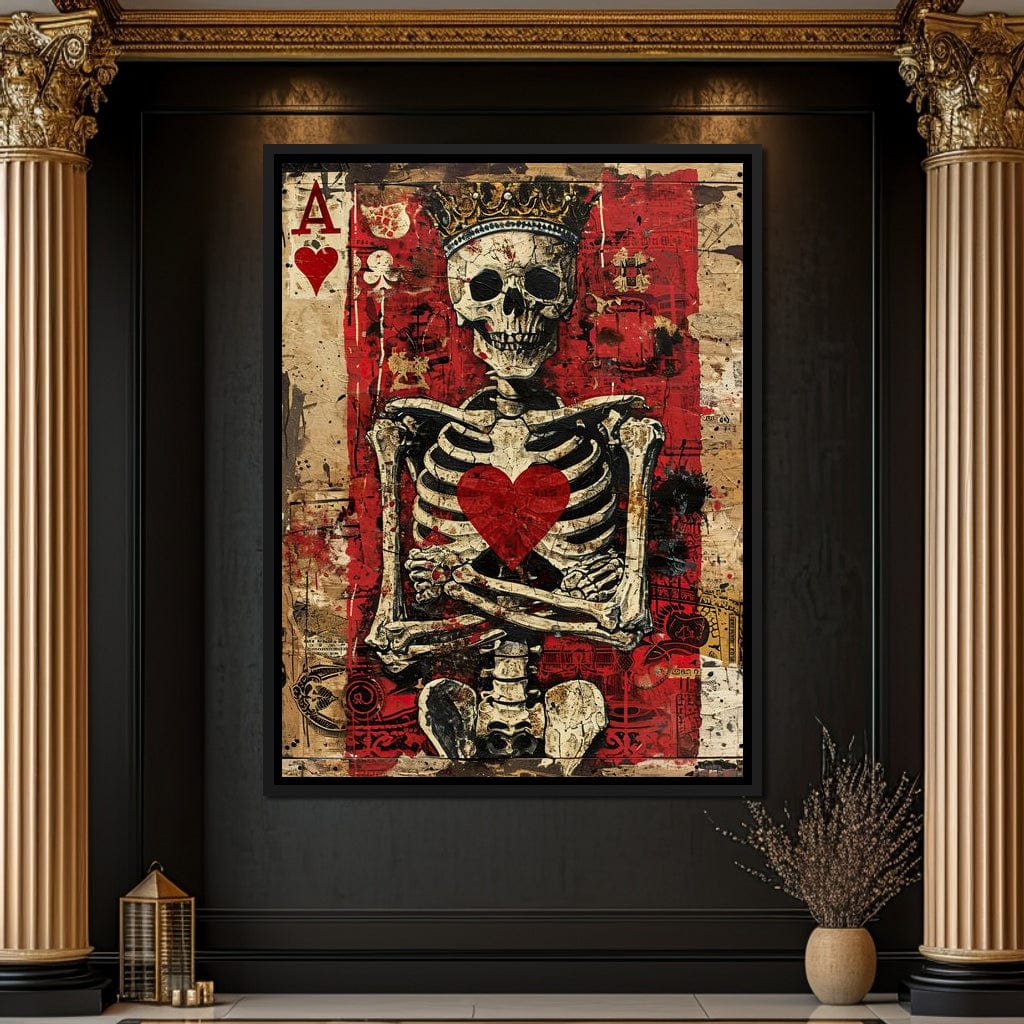 Romantic Skeleton 2 Canvas Wall Art