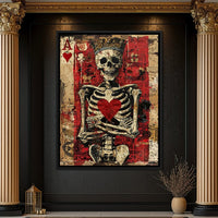 Romantic Skeleton 2 Canvas Wall Art
