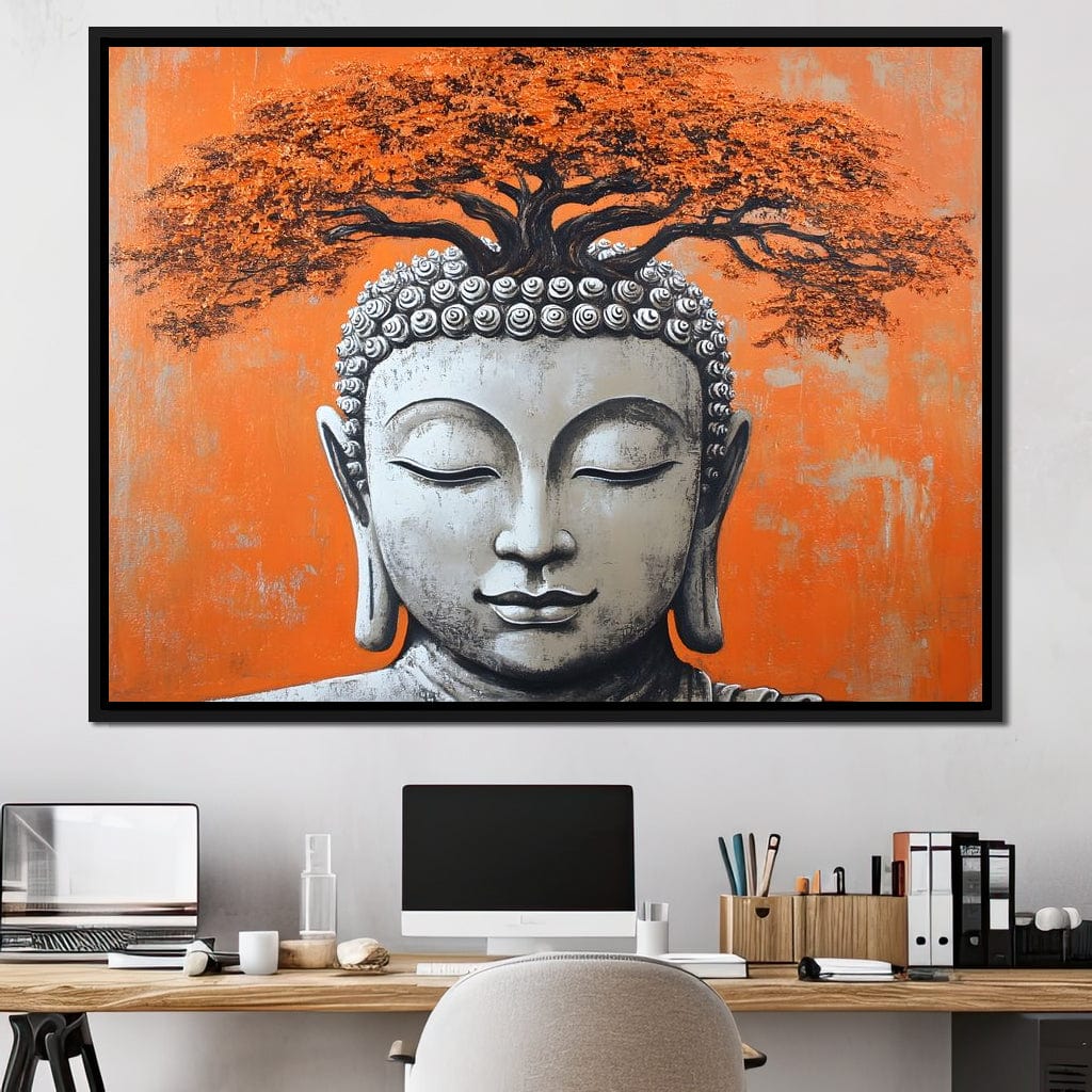 Buddha Tranquility Tree Spirit Canvas Wall Art