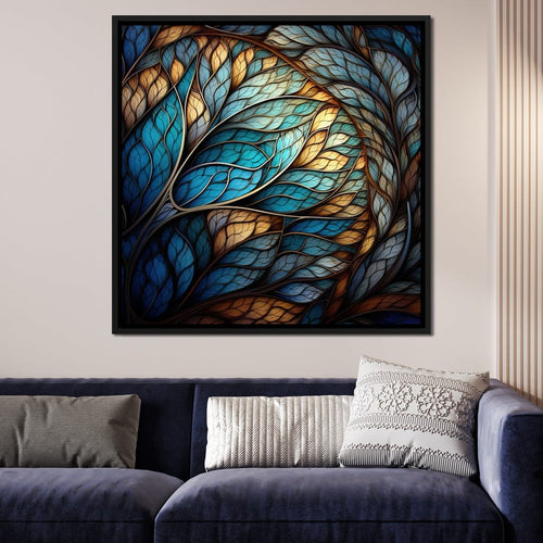 Mosaic Treescape Canvas Wall Art