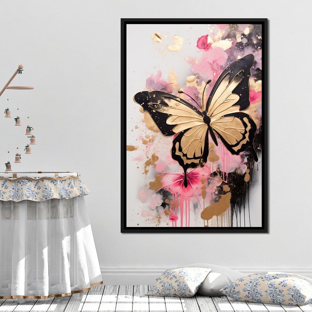 Dreamflight in Pink Hues Canvas Wall Art