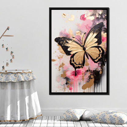 Dreamflight in Pink Hues Canvas Wall Art