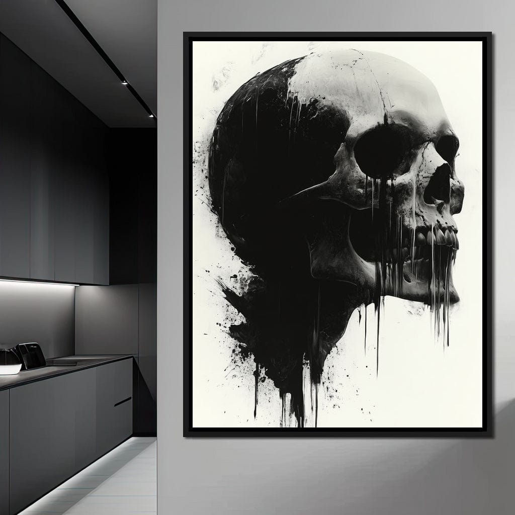 Morality's Black Veil Canvas Wall Art