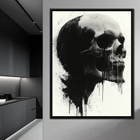 Morality's Black Veil Canvas Wall Art
