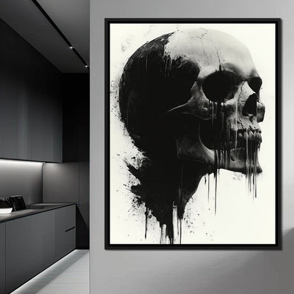 Morality's Black Veil Canvas Wall Art